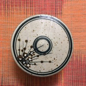 Ceramic Round Jewelry Trinket Box